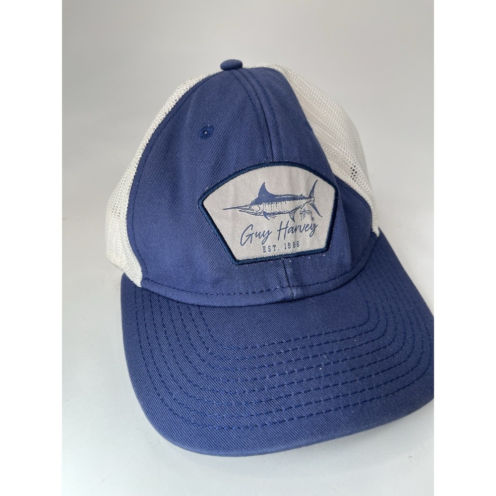 Guy Harvey Men's Cali Vibes Estate Blue Snapback Trucker Hat Cap